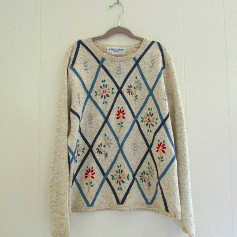 Alfred Dunner Floral Sweater